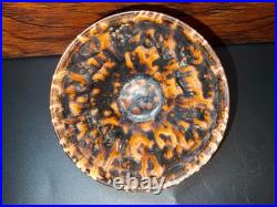 Vintage Jian Zhan Style Tortoise Shell Glaze Tea Bowl Striking Flame Pattern