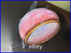 Vintage Jianzhan/Tenmoku Red-Purple Flambe Glaze Bowl WithOil Spot Center