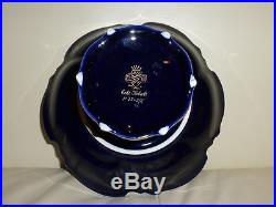 Vintage Jlmenau Graf Von Henneberg Echt Kobalt Compote Pedestal Bowl