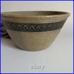 Vintage Jugtown Stoneware Pottery Serving Bowl Speckled Salt Glaze Ceramic Bowl