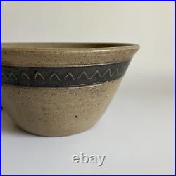 Vintage Jugtown Stoneware Pottery Serving Bowl Speckled Salt Glaze Ceramic Bowl
