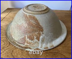 Vintage Kevin Osborn studio pottery large bowl sgraffito rare 1976 Tucson AZ mcm