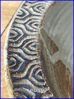 Vintage Kevin Osborn studio pottery large bowl sgraffito rare 1976 Tucson AZ mcm