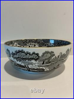 Vintage Kitchenware? Copeland Spode's of England Gold Rim Bowl Italian Scenes