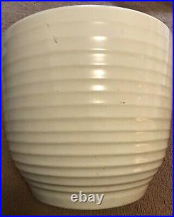 Vintage Large 10 Bauer Pottery Ringware White Planter Vase Pot 12.75W x 10.75T