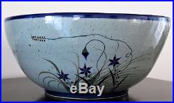 Vintage Large Bowl 15.5 D 7 H Tonala Mexico Xochiquetzal Pottery Teresa Duran