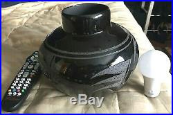 Vintage Large Navajo Native American Black On Black Pottery Bowl Vase Mary Saxon