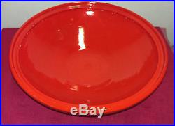Vintage Large Orange Gainey California Art Pottery Bowl MID Century Modern