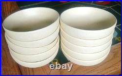 Vintage Laurel of California Pottery Butter Color Bowl USA Lot of 10