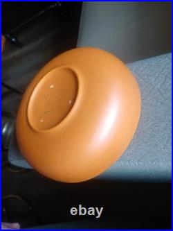 Vintage Laurel of California Pottery Orange Bowl USA Lot of 8