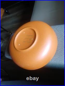 Vintage Laurel of California Pottery Orange Bowl USA Lot of 8
