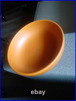 Vintage Laurel of California Pottery Orange Bowl USA Lot of 8