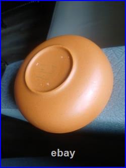 Vintage Laurel of California Pottery Orange Bowl USA Lot of 8