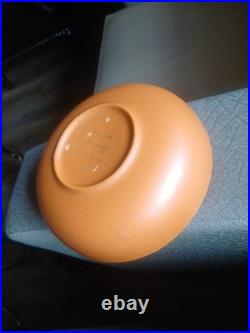 Vintage Laurel of California Pottery Orange Bowl USA Lot of 8