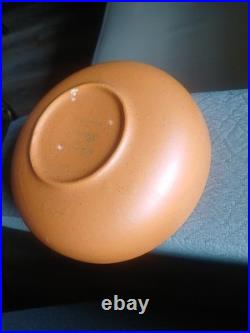 Vintage Laurel of California Pottery Orange Bowl USA Lot of 8