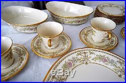 Vintage Lenox Castle Garden 99 Piece Set Dinnerware Tea Coffee Cups Bowls