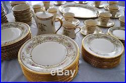 Vintage Lenox Castle Garden 99 Piece Set Dinnerware Tea Coffee Cups Bowls