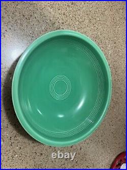 Vintage Light Green Fiestaware Shallow Fruit Bowl