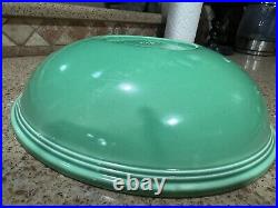 Vintage Light Green Fiestaware Shallow Fruit Bowl