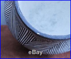 Vintage Lucy M. Lewis Pottery Bowl, Acoma Pueblo Indian Fine Line Pot, Signed