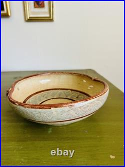 Vintage Luling Texas Icehouse Signed Pottery Bowl