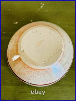 Vintage Luling Texas Icehouse Signed Pottery Bowl
