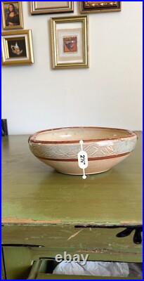 Vintage Luling Texas Icehouse Signed Pottery Bowl