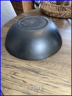 Vintage MCM Chiminazzo Italian Pottery Large Charcoal Ceramic Swirl Bowl Matte