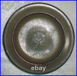 Vintage MCM Edwin Mary Scheier Sgraffito Art Pottery Fish Head Hat Face Dish
