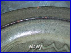 Vintage MCM Edwin Mary Scheier Sgraffito Art Pottery Fish Head Hat Face Dish