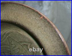 Vintage MCM Edwin Mary Scheier Sgraffito Art Pottery Fish Head Hat Face Dish