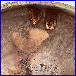 Vintage MCM Sascha Brastoff Bowl California M3 Signed Fingerprints Mosaic Effect