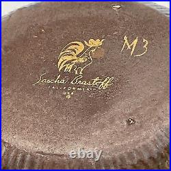 Vintage MCM Sascha Brastoff Bowl California M3 Signed Fingerprints Mosaic Effect