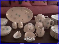 Vintage MID Century Franciscan Starburst Dish Set With Plates Bowls Cups Saucers