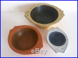 Vintage MID Century Modern Herb Cohen Hyalyn Porcelain Nesting Bowls Set Of 3