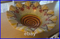 Vintage Mackenzie Child's Large Serving Bowl