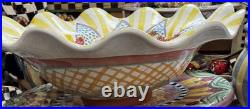 Vintage Mackenzie Child's Large Serving Bowl