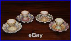 Vintage Mackenzie-Childs Set of 4 Egg Cups Sorbet Marmalade Bowls