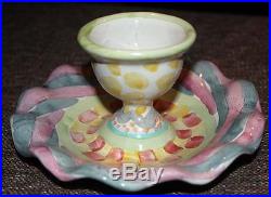 Vintage Mackenzie-Childs Set of 4 Egg Cups Sorbet Marmalade Bowls
