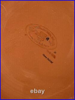 Vintage Mackenzie Childs Stoke Gabriel Pattern Pottery Bowl Dome Service Plate