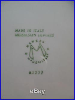Vintage Mancer Italian Porcelain Duck Soup Serving Bowl Tureen Ladle Made Italy