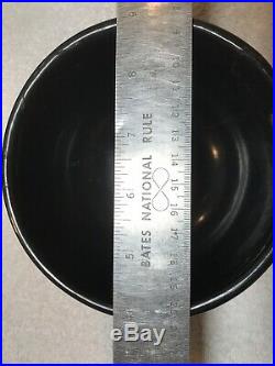 Vintage Maria Martinez Julian San Ildefonso Pueblo Blackware Pottery Bowl Repair