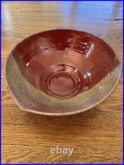 Vintage Mark Hubbard Large Studio Art Pottery Bowl California