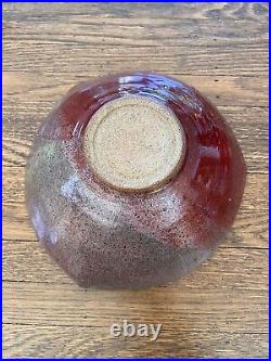 Vintage Mark Hubbard Large Studio Art Pottery Bowl California