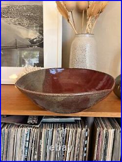 Vintage Mark Hubbard Large Studio Art Pottery Bowl California