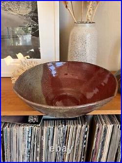 Vintage Mark Hubbard Large Studio Art Pottery Bowl California