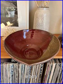 Vintage Mark Hubbard Large Studio Art Pottery Bowl California