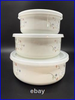 Vintage Marmalade Geese Goose Nesting Bowls Containers Full Set With Lids RARE
