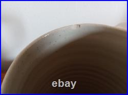 Vintage Marshall Pottery Mixed Lot tan with cobalt and blue stripe bowls etc