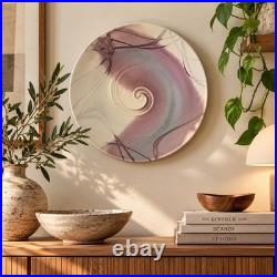 Vintage Matthew Patton Studio Pottery Wall Bowl Signed 1989 17